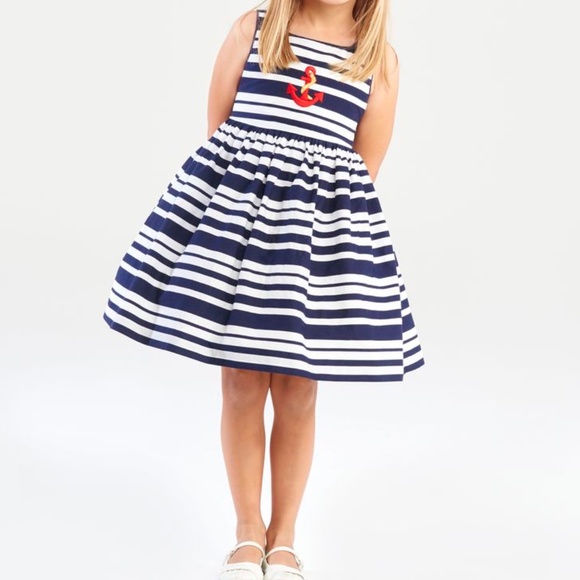 Pippa & Julie Girls’ Nautical Tulle Dress - Size 6 - Picture 1 of 4